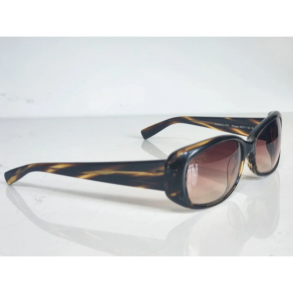 Oliver Peoples Phoebe Sunglasses Dark Tortoise Rectangular OV5048-S 4215